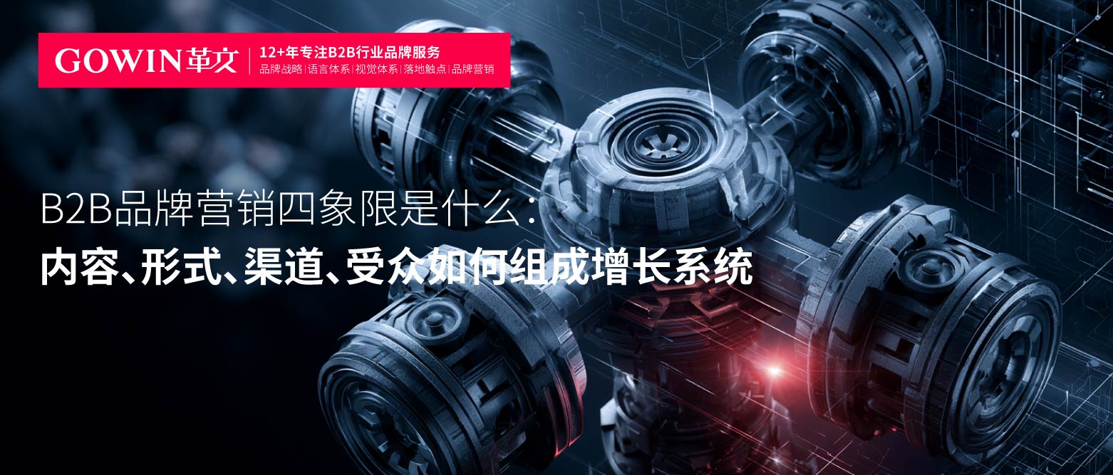 B2B品牌营销四象限是什么：内容、形式、渠道、受众如何组成增长系统