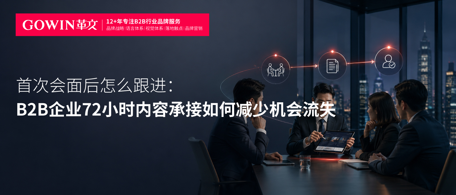 首次会面后怎么跟进：B2B企业72小时内容承接如何减少机会流失